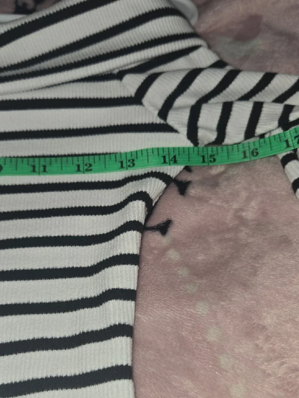 NWT Black and White Striped Off-the-Shoulder Long Sleeve STRETCHY Dress